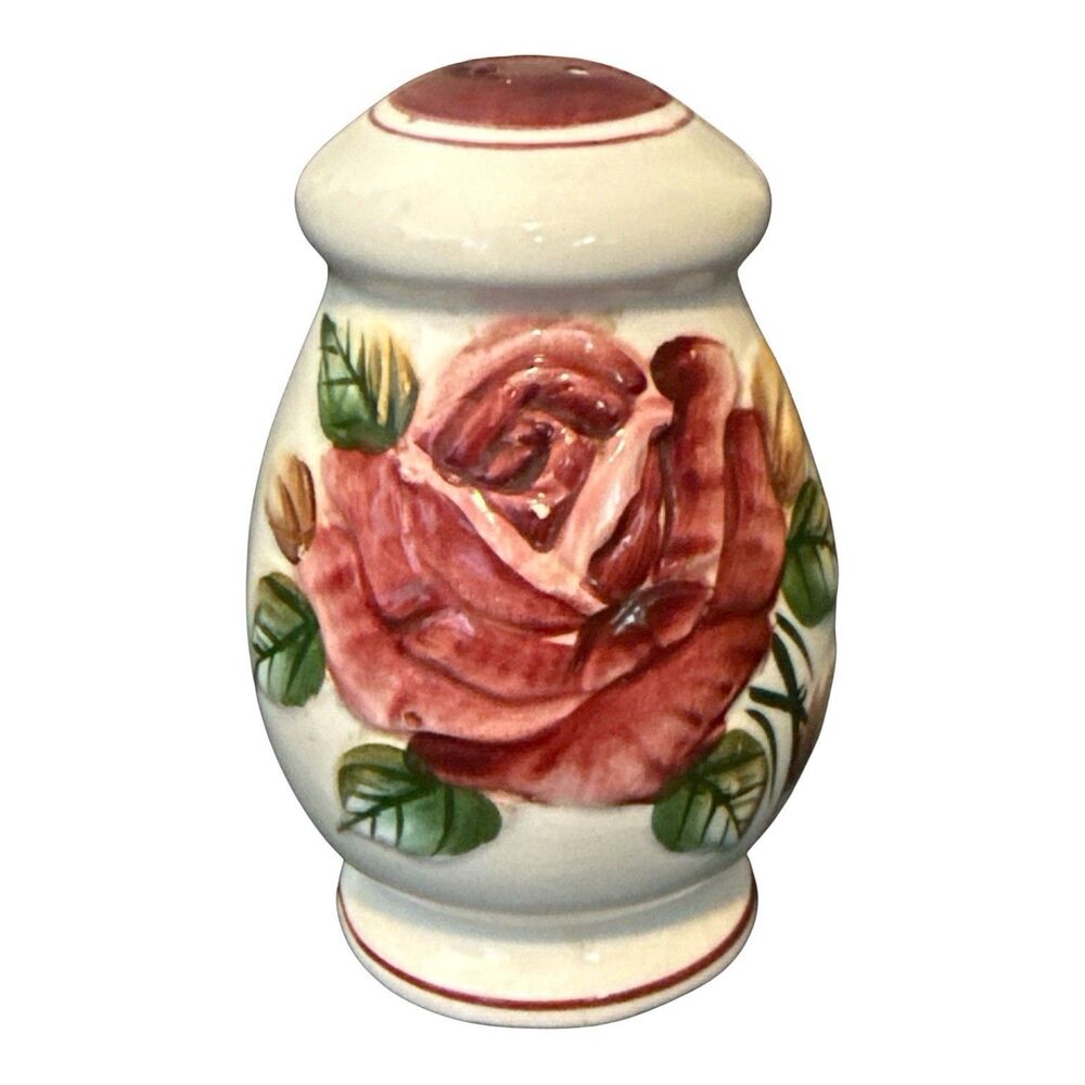 Lefton Regal Rose Americana Rose Salt Shaker ~ 955 VTG
